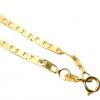 Corrente de ouro amarelo 18k - Cadeado Achatado - Masculina - 70 cm Corrente de ouro amarelo 18k - Cadeado Achatado - Masculina - 70 cm