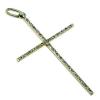 Cruz de ouro 18k com brilhantes de diamante - Palito