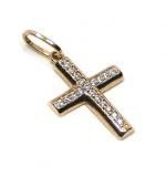 Crucifixo em ouro 18k com zirconia (Produto Esgotado) Crucifixo em ouro 18k com zirconia (Produto Esgotado)