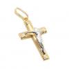 Crucifixo em ouro amarelo 18k - Imagem de Cristo