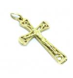 Crucifixo em ouro 18k - Com imagem - 2CZO0300 Crucifixo em ouro 18k - Com imagem - 2CZO0300