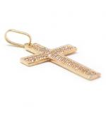 Crucifixo em ouro 18k com zirconia Crucifixo em ouro 18k com zirconia