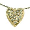 Gargantilha em ouro 18k com cora��o e diamantes
