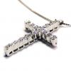 Gargantilha em ouro branco 18k - Crucifixo c/ diamantes