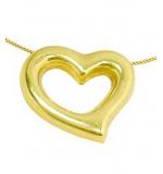 Gargantilha em ouro amarelo 18k - Feminina - com coração Gargantilha em ouro amarelo 18k - Feminina - com coração