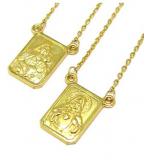 Escapul�rio em ouro amarelo 18k
