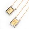 Escapul�rio em ouro amarelo e branco 18k