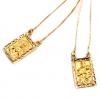 Escapul�rio em ouro amarelo 18k