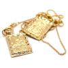 Escapul�rio em ouro amarelo 18k - Curto com fecho