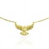Gargantilha em ouro amarelo 18k - Pingente Pomba Divino Espirito Santo
