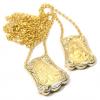 Escapul�rio em ouro amarelo 18k