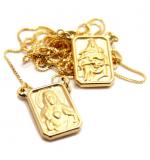 Escapulário em ouro amarelo 18k Escapulário em ouro amarelo 18k