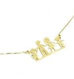 Gargantilha em ouro amarelo 18k - Feminina - Familia Feliz Gargantilha em ouro amarelo 18k - Feminina - Familia Feliz