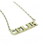 Gargantilha em ouro 18k - Pingente Nome - 2GRO0192 Gargantilha em ouro 18k - Pingente Nome - 2GRO0192