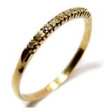 Meia aliança de brilhantes em ouro amarelo 18k - 2MAB0067 (Produto Esgotado) Meia aliança de brilhantes em ouro amarelo 18k - 2MAB0067 (Produto Esgotado)