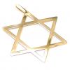 Pingente Estrela de David em ouro amarelo 18k