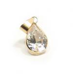 Pingente em ouro 18k com zirconia - Gota Pingente em ouro 18k com zirconia - Gota