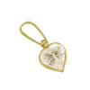 Pingente em ouro 18k com zirconia - cora��o