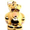 Pingente de ouro amarelo 18k com granada - Urso