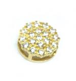 Pingente em ouro 18k com zirconias - 2PIZ0036 Pingente em ouro 18k com zirconias - 2PIZ0036