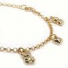 Pulseira em ouro amarelo 18k - Urso e Coracao