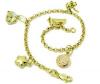 Pulseira em ouro 18k com pingentes