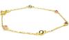 Pulseira em ouro 18k com pedras sint�ticas