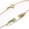 Pulseira de chapa infantil em ouro amarelo 18k