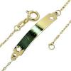 Pulseira de chapa infantil em ouro amarelo 18k