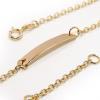 Pulseira infantil de chapa em ouro amarelo 18k