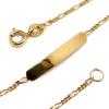 Pulseira de chapa em ouro amarelo 18k