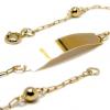 Pulseira de chapa em ouro amarelo 18k