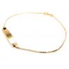 Puleira de chapa em ouro amarelo 18k