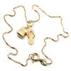 Tornozeleira ouro amarelo 18k - sandalia e bolsa
