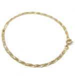 Pulseira feminina em ouro amarelo 18k Pulseira feminina em ouro amarelo 18k