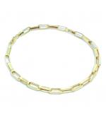 Pulseira masculina de ouro 18k - Elos - 2PUO0643 Pulseira masculina de ouro 18k - Elos - 2PUO0643
