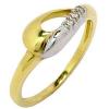 Anel em ouro 18k com brilhantes