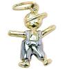 Pingente menino em ouro 18k