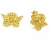 Brinco em ouro amarelo 18k com diamantes - Anjo