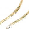 Corrente de ouro amarelo 18k - Cadeado Achatado - 60 cm