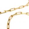 Corrente de ouro amarelo 18k - Elos lapidados - 60 cm
