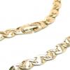 Corrente de ouro amarelo 18k - Cadeado arredondado - 61