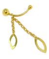 Piercing em ouro amarelo 18k