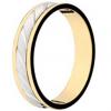 Alian�a ouro branco e amarelo 18k-Pre�o unit�rio
