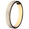 Alian�a ouro branco e amarelo 18k-Pre�o unit�rio