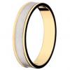 Alian�a de ouro amarelo e branco 18k - Unidade