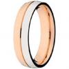 Alian�a em ouro rosa e branco 18k - P. unit�rio