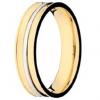 Alian�a ouro amarelo e branco 18k-Pr. unit�rio