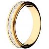 Alian�a de ouro branco e amarelo 18k - Unidade