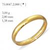 Alian�a de ouro 18k -Anat�mico-pre�o unit�rio